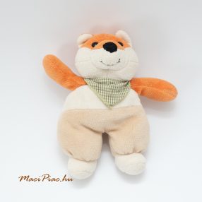   Plüss aranyos róka, babának, megrázva zörög, finom anyag Német CAT