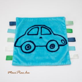   Babának alvóka, alvókendő, rongyi, morzsolgatókendő fiús, autó mintás Újszerű! TCM