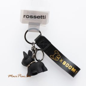 Kulcstartó rossetti XBoom Boxer kutyás fekete (erős)