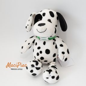   Kinder plüss dalmata kutya zöld nyakörvel, csont alakú dísszel Német Ritkaság!