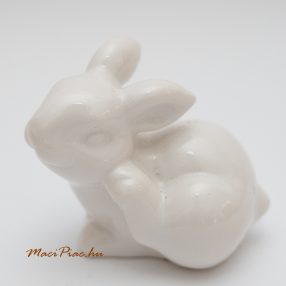 Porcelán fehér nyúl, nyuszi nipp