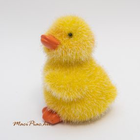 Tömör kerámia kis kacsa dekoráció (szúrós bevonatú)