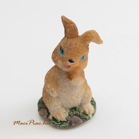 Mini nyúl figura polyrezinből, dekoráció