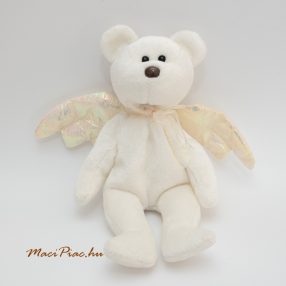   Plüss maci, mackó fehér, angyalszárnyakkal Halo" TY Beanie Babies * Rare Brown Nose 1998 