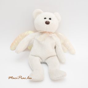   Plüss maci, mackó fehér, angyalszárnyakkal Halo" TY Beanie Babies * Rare Brown Nose 1998 