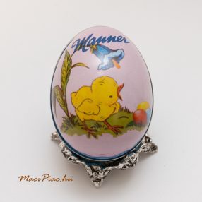   Fém húsvéti tojás, középen szétválasztható (Manner nápolyis)