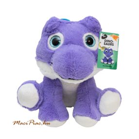   Plüss Penny Dinómánia széria lila dinoszaurusz dínó plüssfigura allosaurus csillogó szemű, címkés Új!