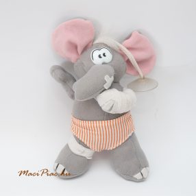 Plüss sebesült  elefánt, akasztható, tapadókorongos