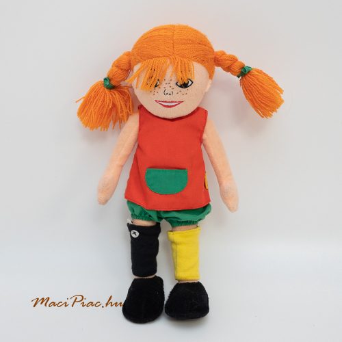 HARISNYÁS PIPPI plüss mesehős főszereplő figura ritkaság! 