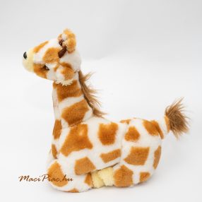   Plüss zsiráf, ülő pózban, összerakva a lábai, nagyon élethű