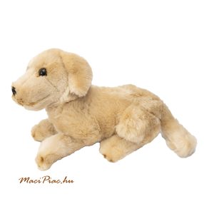   Plüss zsemle színű kutya fekvő pózban nagyon puha és aranyos