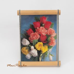   Különleges Német fa képkeret 10x15-ös képhez (letámasztható, asztali és fali)