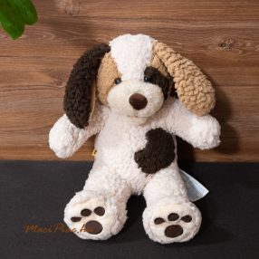   Plüss nagyon finom puha foltos kutya ölelnivaló Build-A-Bear Workshop 1971 (hanghatással, beszél pár szót mama)