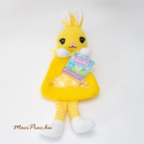 Húsvéti nyulas, nyuszis zsák, édességnek (sárga) 