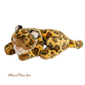   Plüss élethű jó minőségű fekvő alvó LEOPÁRD kölyök SOFT TOY Újszerű! Ritkaság!