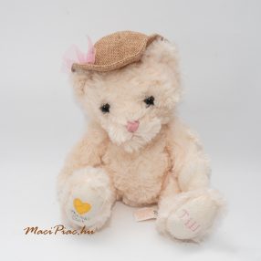   Kalapos fürdőruhás drapp színű Tilly Bear maci, maci lány SUKI márka Hímzés a talpán Thomas Cook Ritkaság!