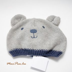   Pamut béléses kötött MACI sapka Lioly&Darn 0-12 hó korú babára