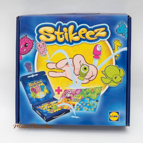 Stikeez dobozos társasjáték LIDL-s teljes készlet 24 db gumi figurával