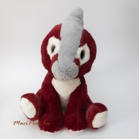   Plüss Penny Dinómánia széria bordó dinoszaurusz dínó plüssfigura Parasaurolophus csillogó szemű