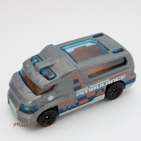 Hotweels AMBULANCE szürke autó Új!