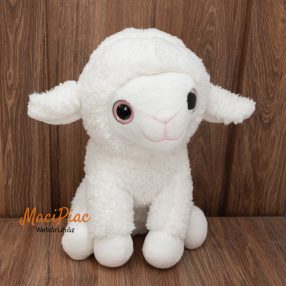  Plüss Penny fehér bari FARM ANIMALS  Plüsstanya BODZA csillogó szemű