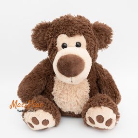   Mol-os plüss Big Nose barna maci puha, ölelnivaló ülve 26 cm