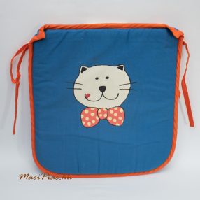   Cica mintás kék színű székpárnák 2 db szett (kötözhető) IKEA RIVING