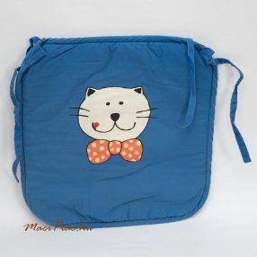   Cica mintás kék színű székpárnák  2 db szett (kötözhető) IKEA RIVING