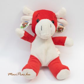   Piros plüss tehén, boci La Vache guirit sajt reklám figura, kabala (Francia)