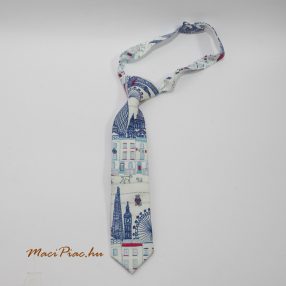   Gyerek pamut nyakkendő, tépőzáras,  város mintás MONSOON
