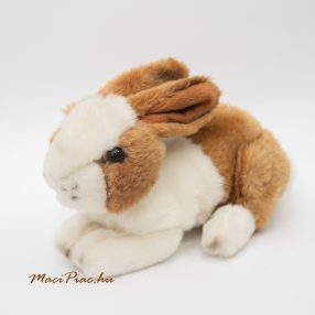   Plüss nyúl, barna, fehér foltos élethű kis nyuszi Teddy Hermann Gmbh