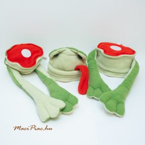   Plüss anatómiai lógó nyelvű béka 3 részre szedhető 74 cm hosszú CLUMP LUMP 2012 FROG-O THE FROG