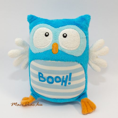 Plüss bagoly kicsiknek, sötétben világít a szövet rész Luminou Owl BOOH! hímzéssel