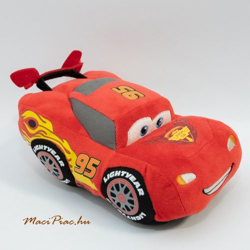 Plüss piros Disney Pixar Verdák Villám McQueen versenyautó