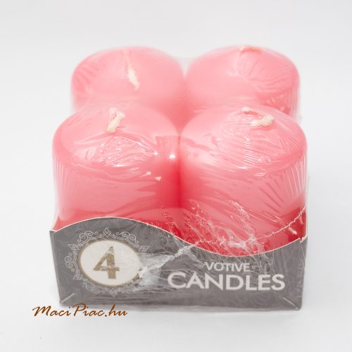 Rózsaszín adventi 4 db-os gyertya 7 cm CANDLES 