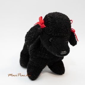   TY Beanie Babies Gigi The Poodle Dog Stuffed Animal Plush Toy Black fekete uszkár kutya Vintage 2000