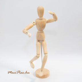   Fa modell, emberi test állványon kerek alapon 33 cm magas Manikin azaz Bababábu Új!