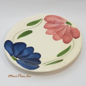   Vintage kerek virág mintás, lapos tányér Made in Italy ‘La Primula