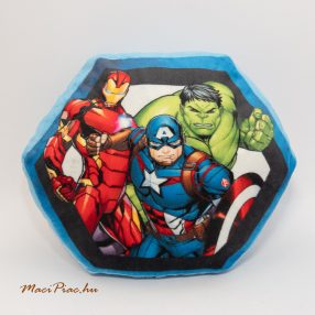   Plüss szuperhősős párna 6 szög alakú AVENGERS MARVEL Avengers group formázott párna