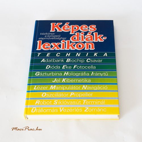 Használt 1989-es Képes diáklexikon könyv a Minerva kiadótól