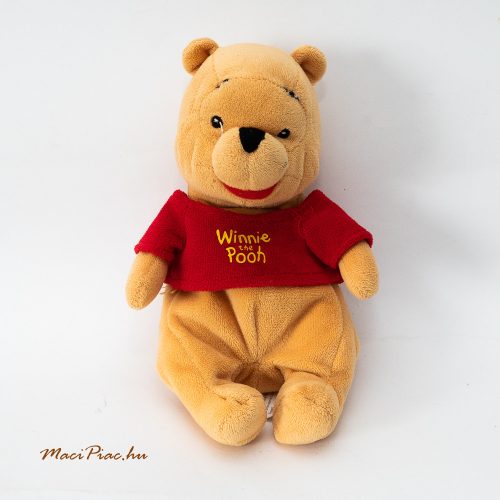 Használt Disney Micimackó Winnie the Pooh feliratú ruhával plüss 