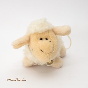   Plüss  Nici Toys akasztható fehér bárány csengő a nyakában