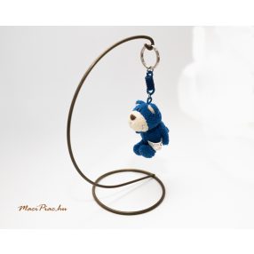 Használt Nici Toys kék maci, medve kulcstartó plüss 