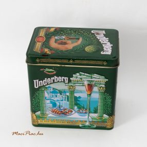   Használt szögletes levehető tetejű 2007-es Underberg fémdoboz