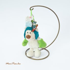   Használt Nici Toys akasztható maci, medve téli ruhában plüss
