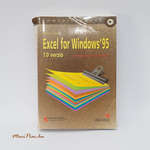 Használt 1997-es Kóczy A. Judit Excel for Windows' 95 7.0 verzió könyv a ComputerBooks kiadótól