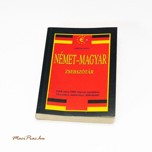 Használt 2004-es Csiffáry Tamás Német-Magyar zsebszótár a Könyvmíves kiadótól