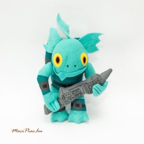   Használt 2013-as Skylanders Gill Grunt Swap Force plüss videójáték karakter 