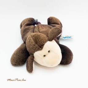   Nici Toys hasaló, fekvő fekete plüss bárány, bari Német Régi