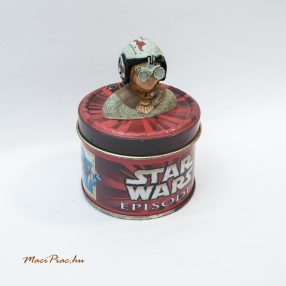   Szögletes levehető tetejű Star Wars Episode 1 Baljós Árnyak fémdoboz